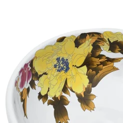 vidaXL Fontanería-Lavabo sobre encimera redondo cerámica multicolor Φ41x14 cm