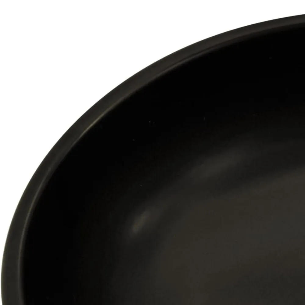 vidaXL Fontanería-Lavabo sobre encimera redondo cerámica Φ41x14 cm