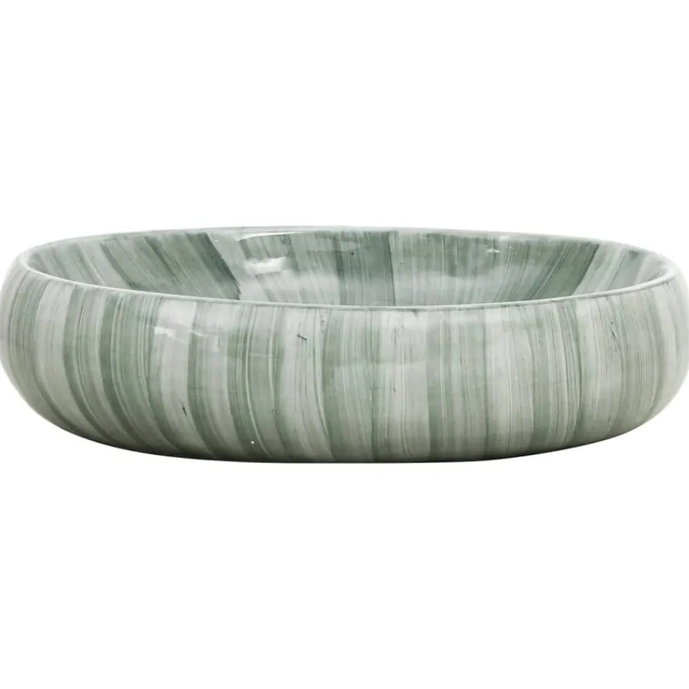 vidaXL Fontanería-Lavabo sobre encimera ovalado cerámica 59x40x15 cm
