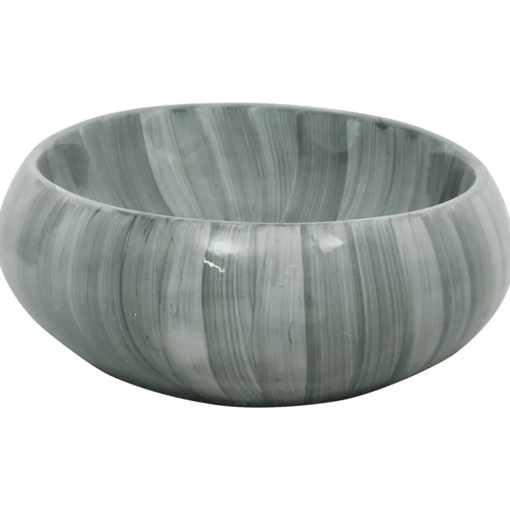 vidaXL Fontanería-Lavabo sobre encimera ovalado cerámica 59x40x15 cm