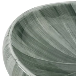 vidaXL Fontanería-Lavabo sobre encimera ovalado cerámica 59x40x15 cm