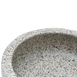 vidaXL Lavabo sobre encimera redondo cerámica Φ41x14 cm Gris