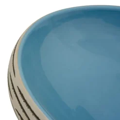 vidaXL Fontanería-Lavabo sobre encimera ovalado cerámica multicolor 59x40x15 cm