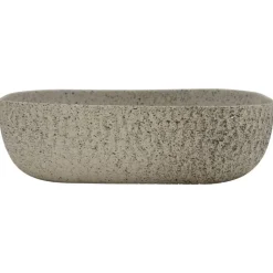 vidaXL Lavabo sobre encimera rectangular cerámica 48x37,5x13,5 cm Gris Outlet