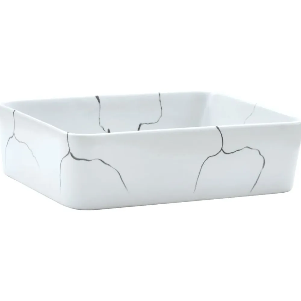 vidaXL Fontanería-Lavabo sobre encimera rectangular cerámica 46x35,5x13 cm