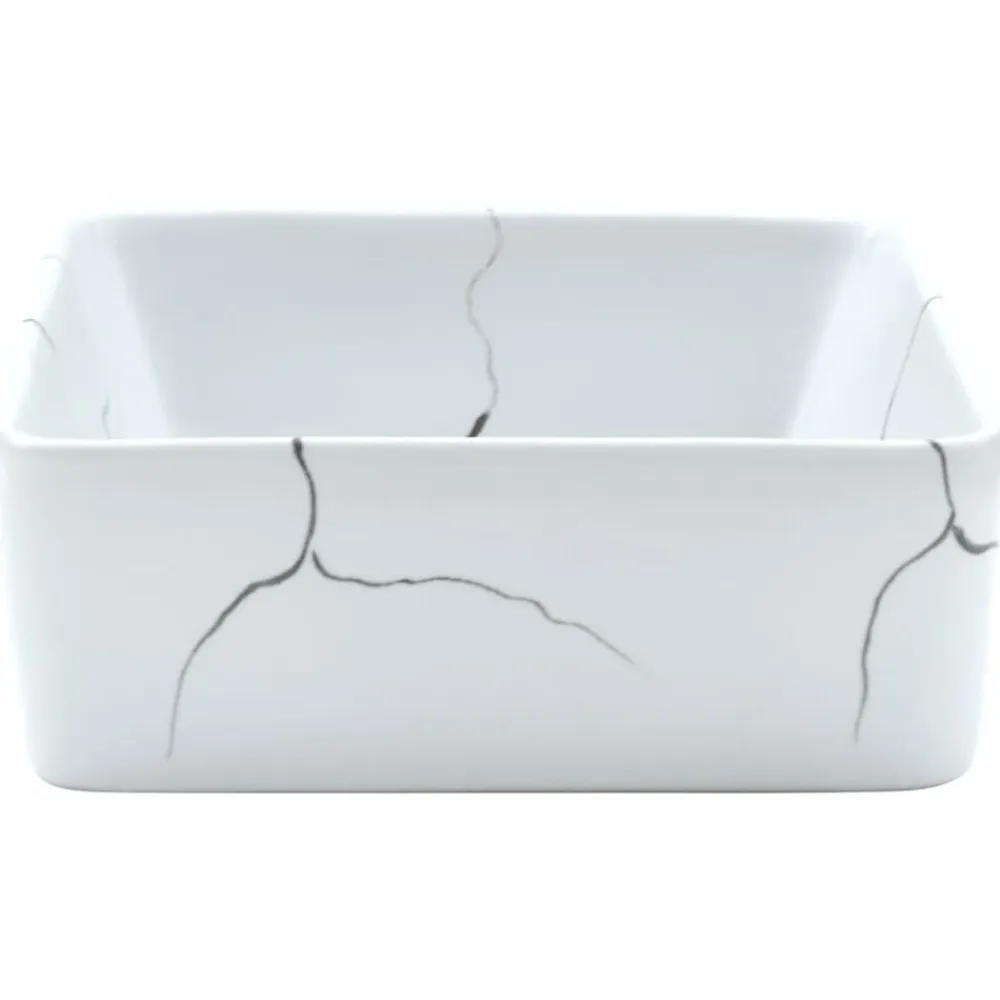 vidaXL Fontanería-Lavabo sobre encimera rectangular cerámica 46x35,5x13 cm