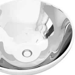 vidaXL Lavabo 32,5x14 cm cerámica Plateado Discount