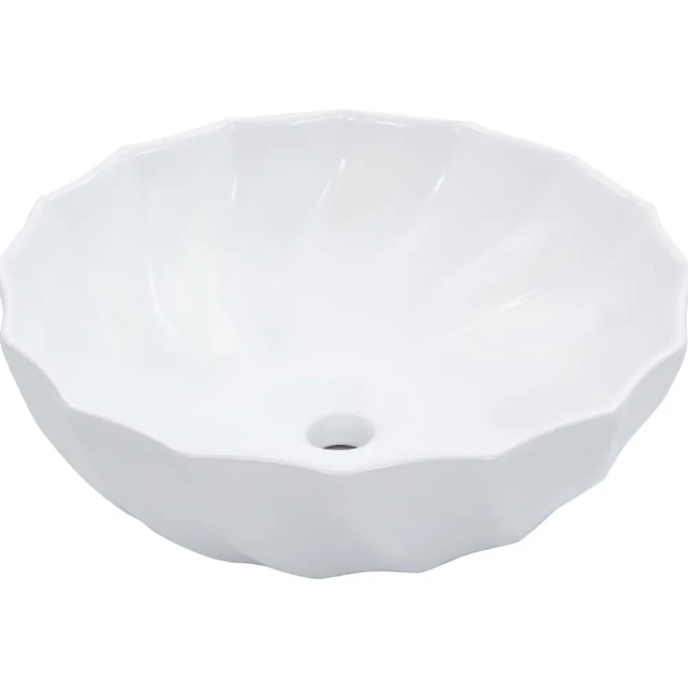 vidaXL Lavabo 46x17 cm cerámica Blanco Online