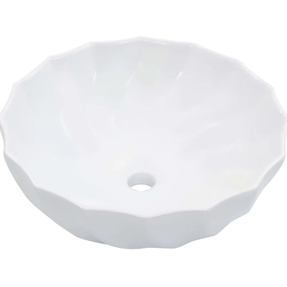 vidaXL Lavabo 46x17 cm cerámica Blanco Online