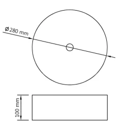 vidaXL Fontanería-Lavabo 28x10 cm cerámica
