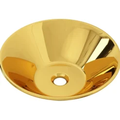 vidaXL Lavabo 42x14 cm cerámica Dorado Online
