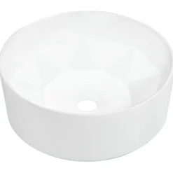 vidaXL Lavabo 36x14 cm cerámica Blanco Clearance