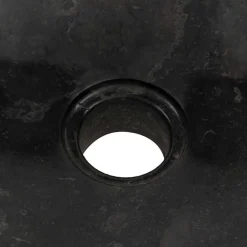 vidaXL Lavabo 40x12 cm de mármol Negro Discount