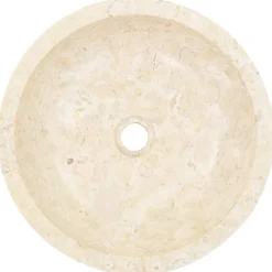 vidaXL Lavabo 40x12 cm mármol color Crema