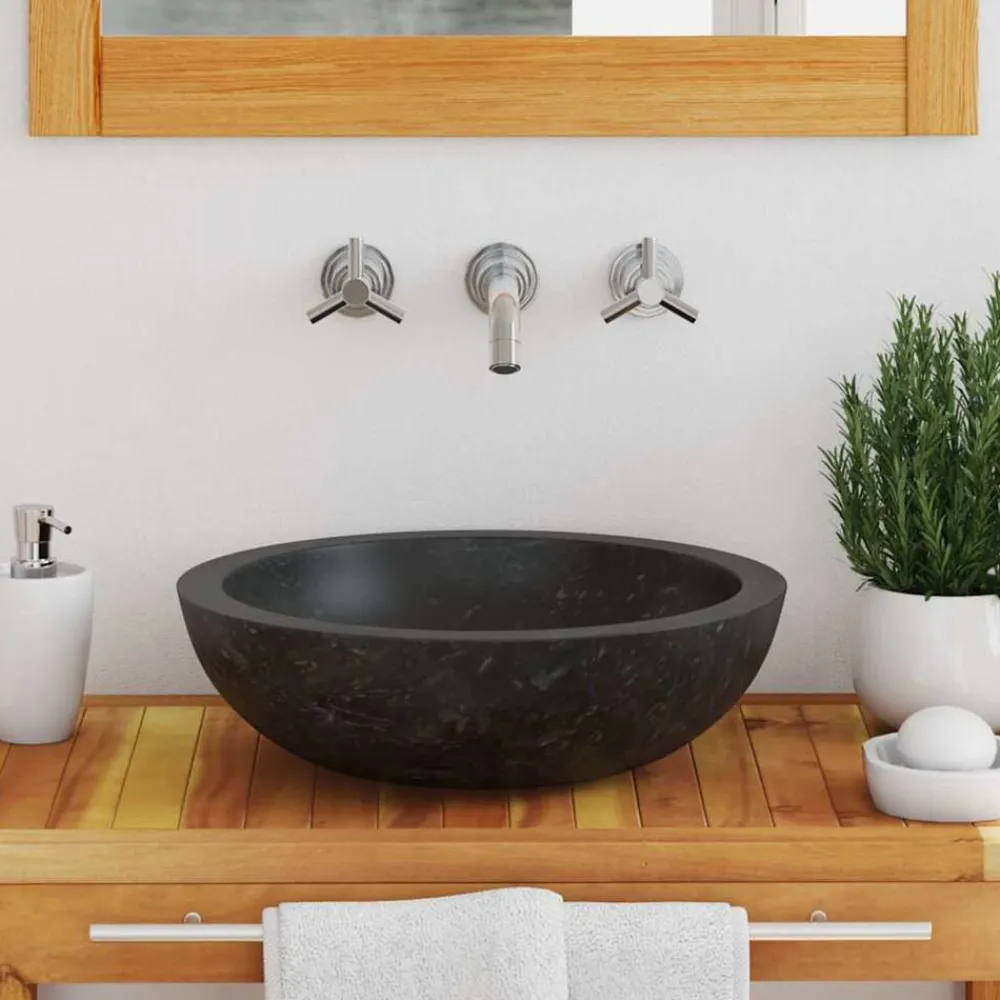 vidaXL Fontanería-Lavabo 40x12 cm mármol