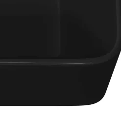 vidaXL Lavabo 40x30x13 cm cerámica Negro New