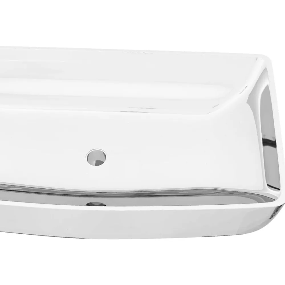 vidaXL Fontanería-Lavabo 71x38x13,5 cm cerámica