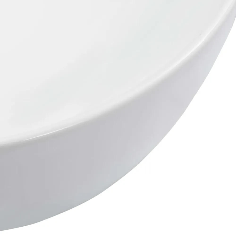 vidaXL Lavabo 42,5x42,5x14,5 cm cerámica Blanco New