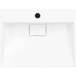 vidaXL Lavabo 50x38x13 cm resina mineral/mármol blanco Discount
