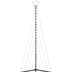 vidaXL LED para árbol de Navidad 339 LEDs blanco frío 182 cm Blanco fr&iacute;o New