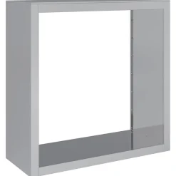 vidaXL Accesorios Para Hornos De Leña Y Chimeneas-Leñero acero galvanizado 100x40x100 cm