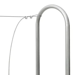 vidaXL Accesorios Para Hornos De Leña Y Chimeneas-Leñero acero galvanizado 250x25x150 cm