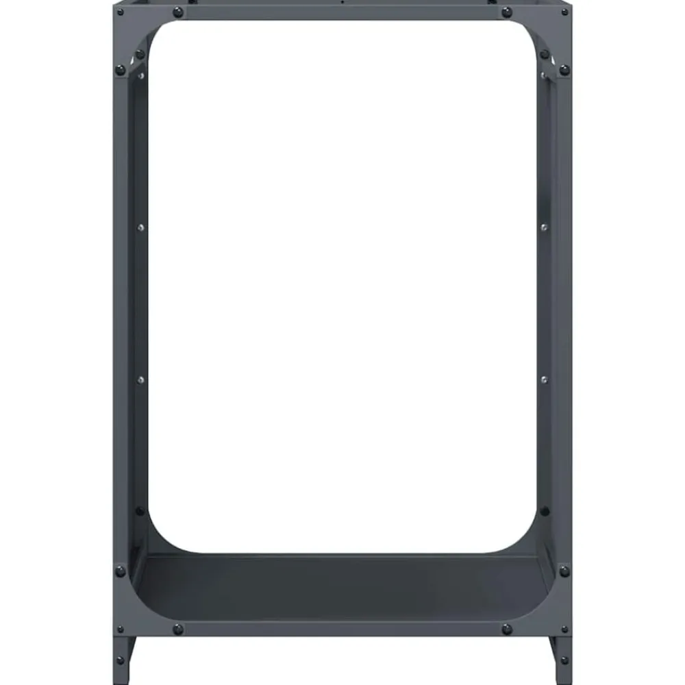 vidaXL Accesorios Para Hornos De Leña Y Chimeneas-Leñero 44x28x65 cm Acero laminado en frío