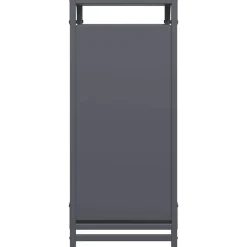 vidaXL Accesorios Para Hornos De Leña Y Chimeneas-Leñero 44x28x65 cm Acero laminado en frío