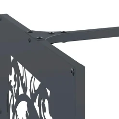 vidaXL Accesorios Para Hornos De Leña Y Chimeneas-Leñero 40x40x40 cm Acero laminado en frío