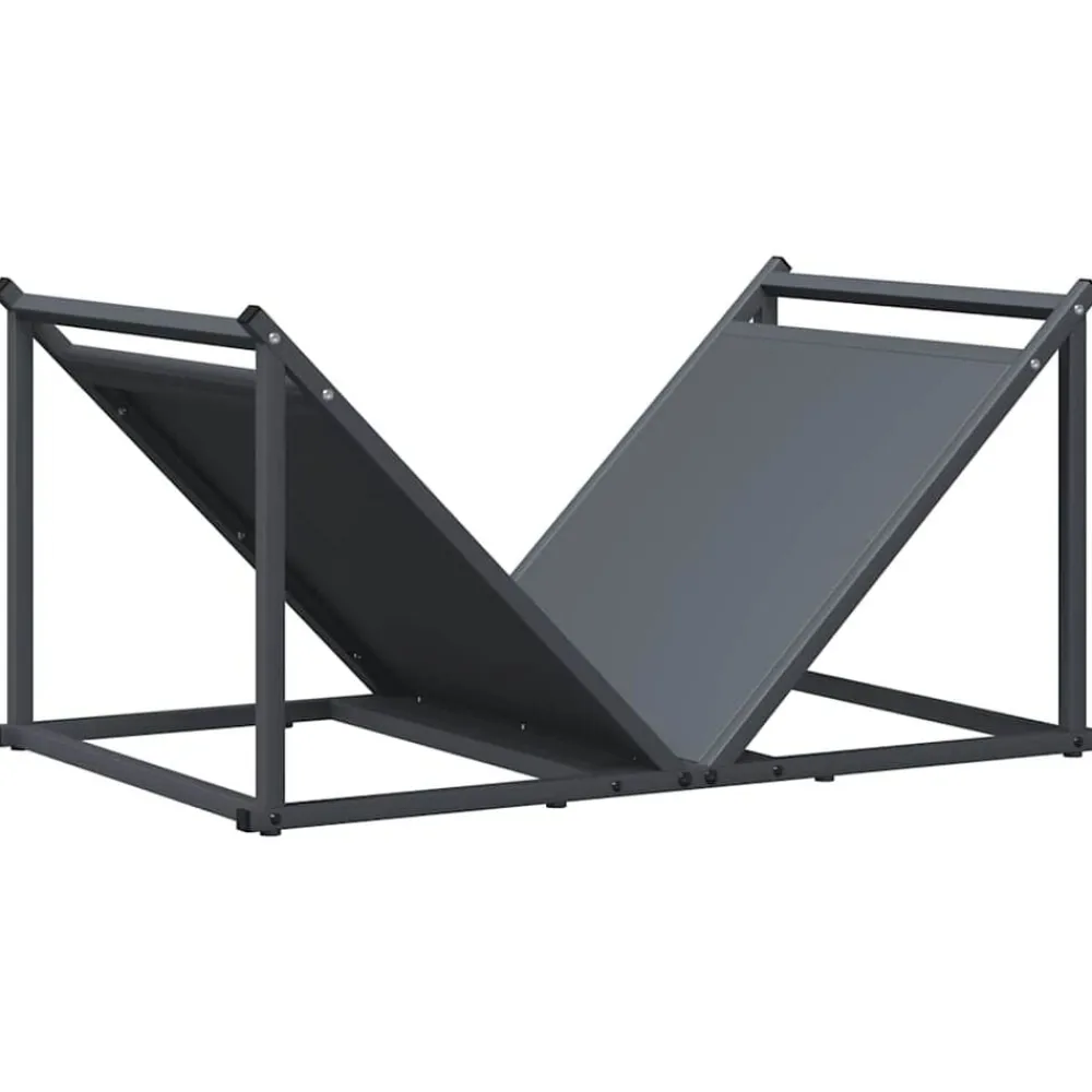 vidaXL Accesorios Para Hornos De Leña Y Chimeneas-Leñero 70x43x34,5 cm Acero laminado en frío