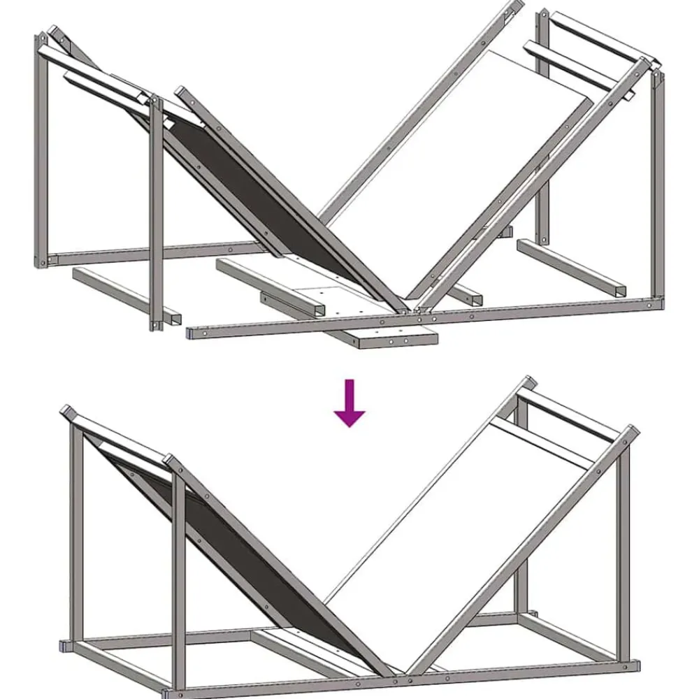 vidaXL Accesorios Para Hornos De Leña Y Chimeneas-Leñero 70x43x34,5 cm Acero laminado en frío