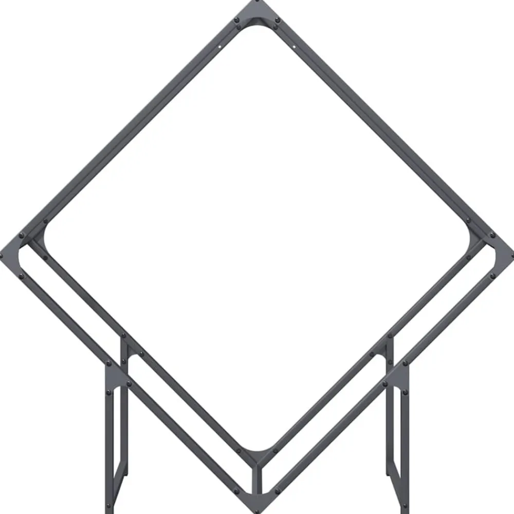 vidaXL Accesorios Para Hornos De Leña Y Chimeneas-Leñero 100x25x100 cm Acero laminado en frío