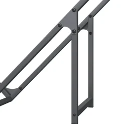 vidaXL Accesorios Para Hornos De Leña Y Chimeneas-Leñero 100x25x100 cm Acero laminado en frío