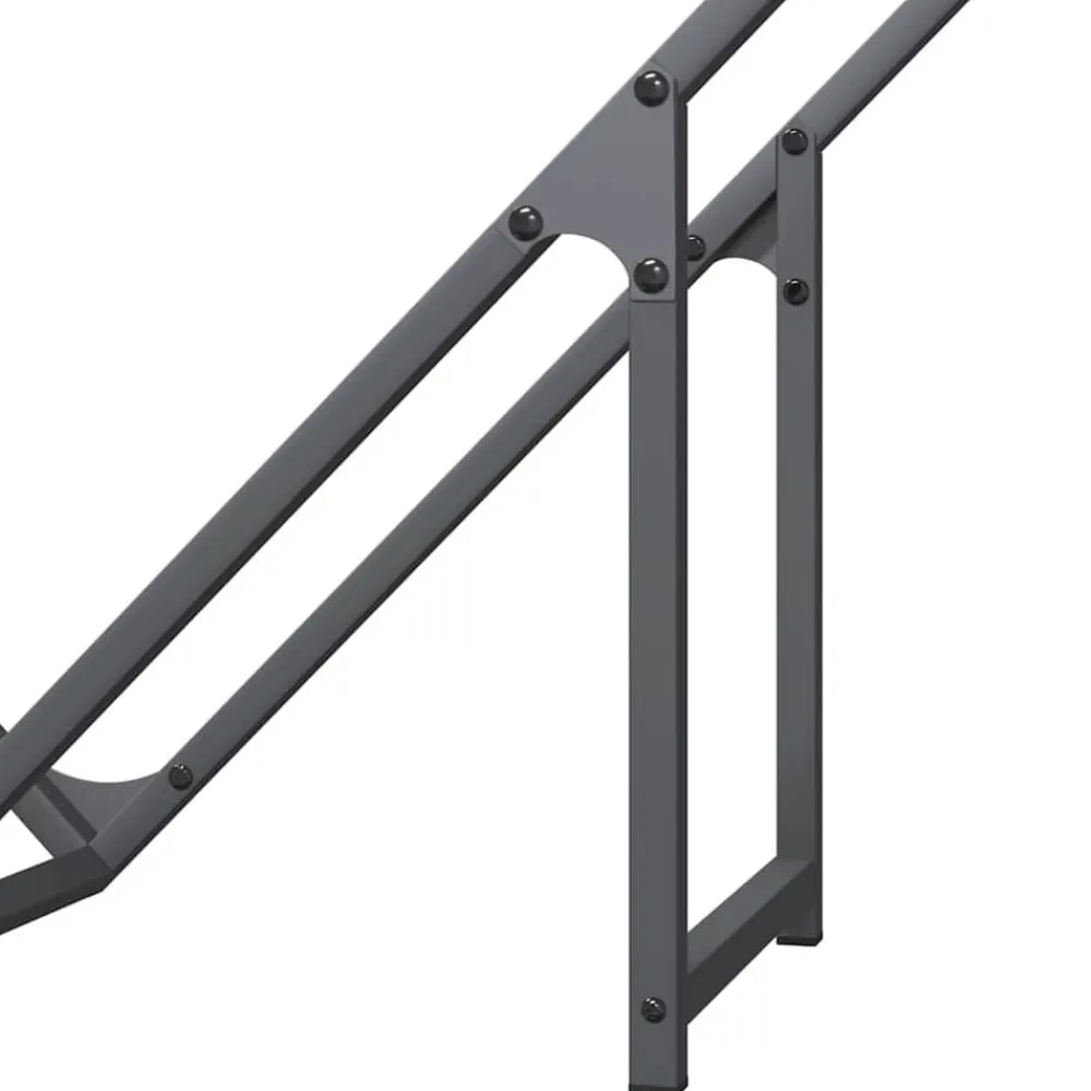 vidaXL Accesorios Para Hornos De Leña Y Chimeneas-Leñero 100x25x100 cm Acero laminado en frío