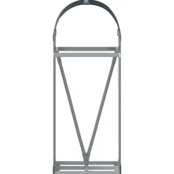 vidaXL Accesorios Para Hornos De Leña Y Chimeneas-Leñero 40x45x100 cm acero galvanizado