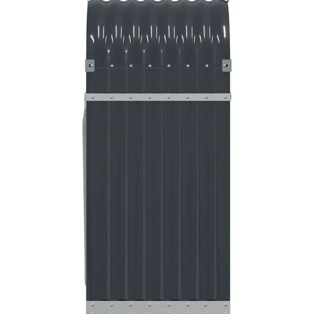 vidaXL Accesorios Para Hornos De Leña Y Chimeneas-Leñero 40x45x100 cm acero galvanizado