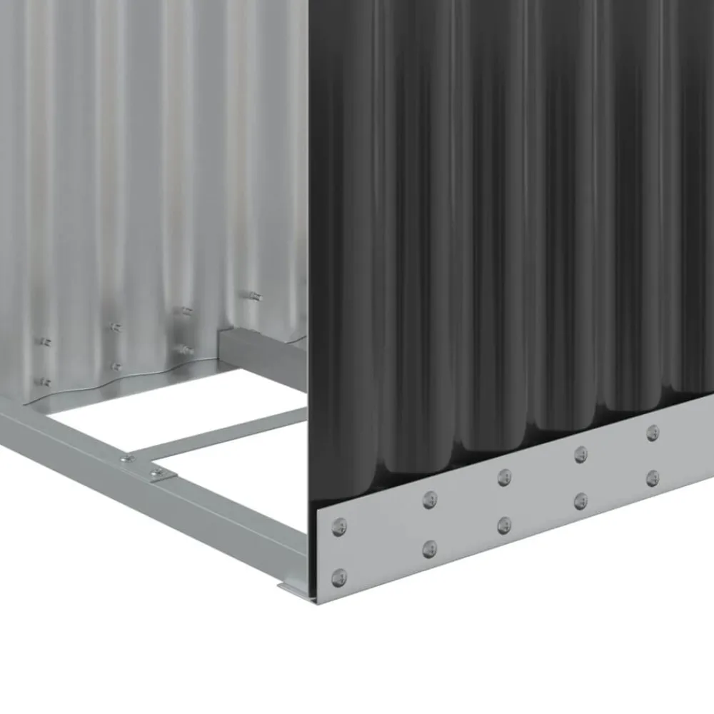 vidaXL Accesorios Para Hornos De Leña Y Chimeneas-Leñero 40x45x100 cm acero galvanizado