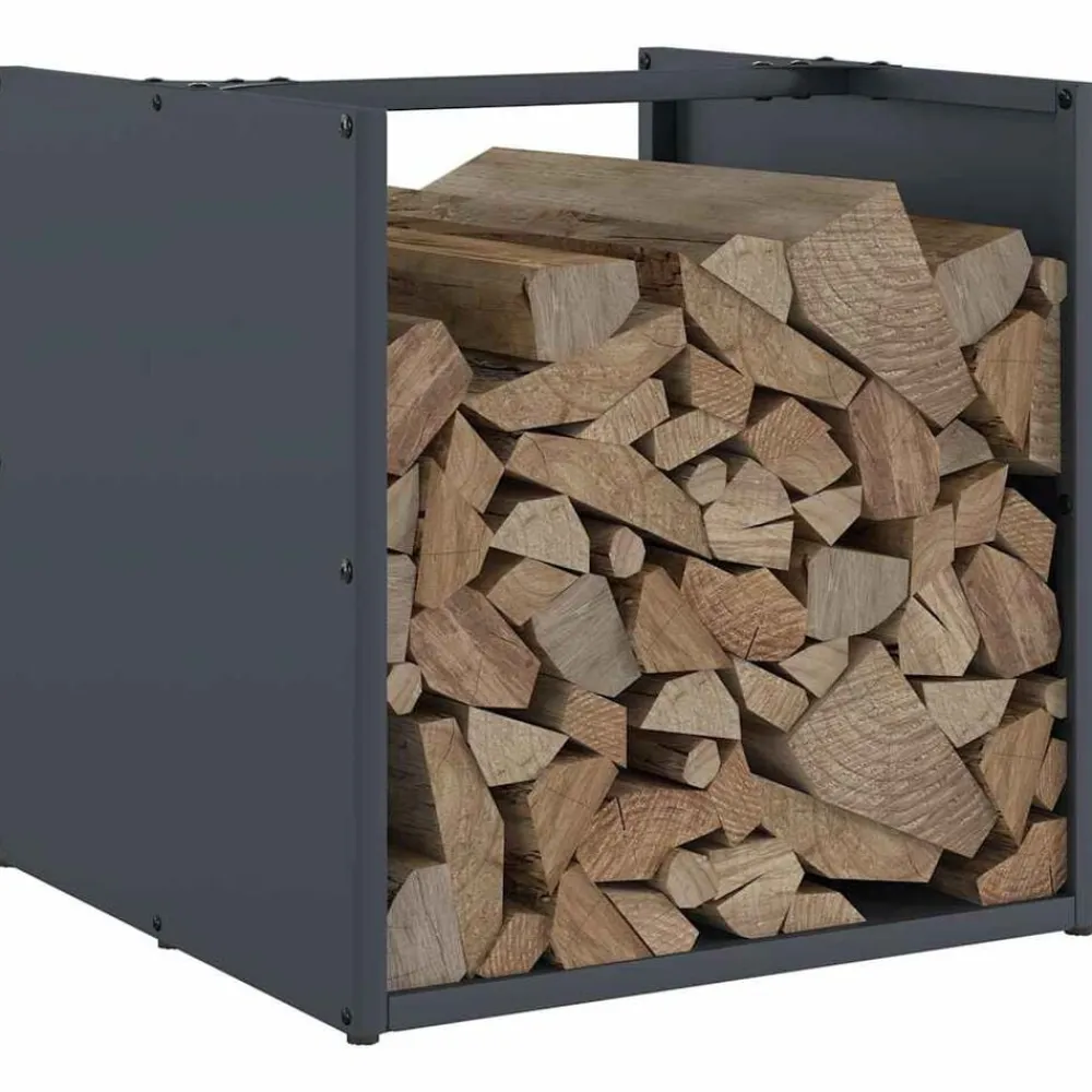 vidaXL Accesorios Para Hornos De Leña Y Chimeneas-Leñero 40x40x40 cm Acero laminado en frío