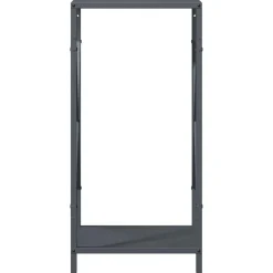vidaXL Leñero 34x25x70 cm Acero laminado en frío Antracita Best