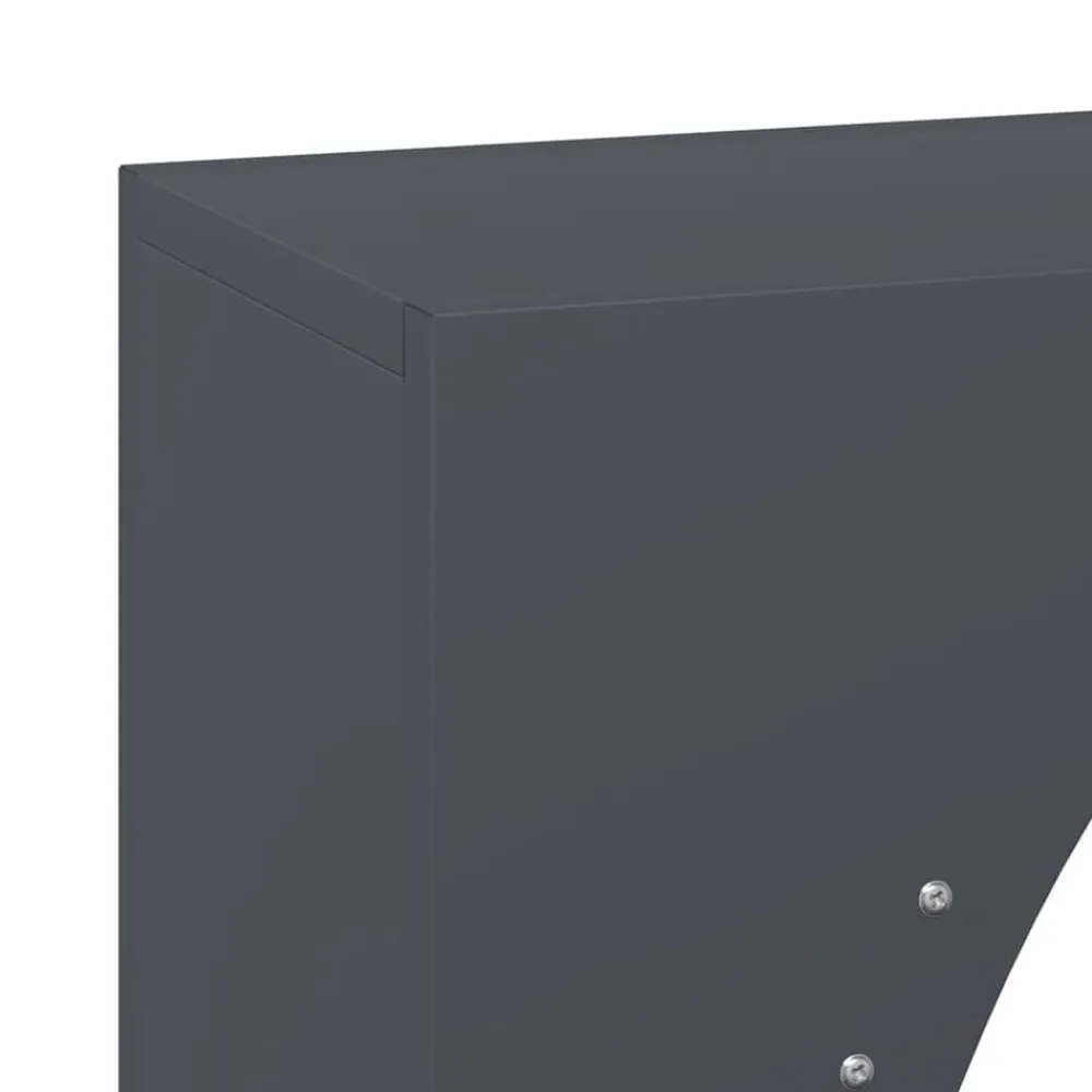 vidaXL Leñero 50x23x100 cm Acero laminado en frío Antracita Outlet