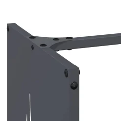 vidaXL Leñero 40x30x80 cm Acero laminado en frío Antracita