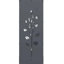 vidaXL Leñero 40x30x80 cm Acero laminado en frío Antracita Discount
