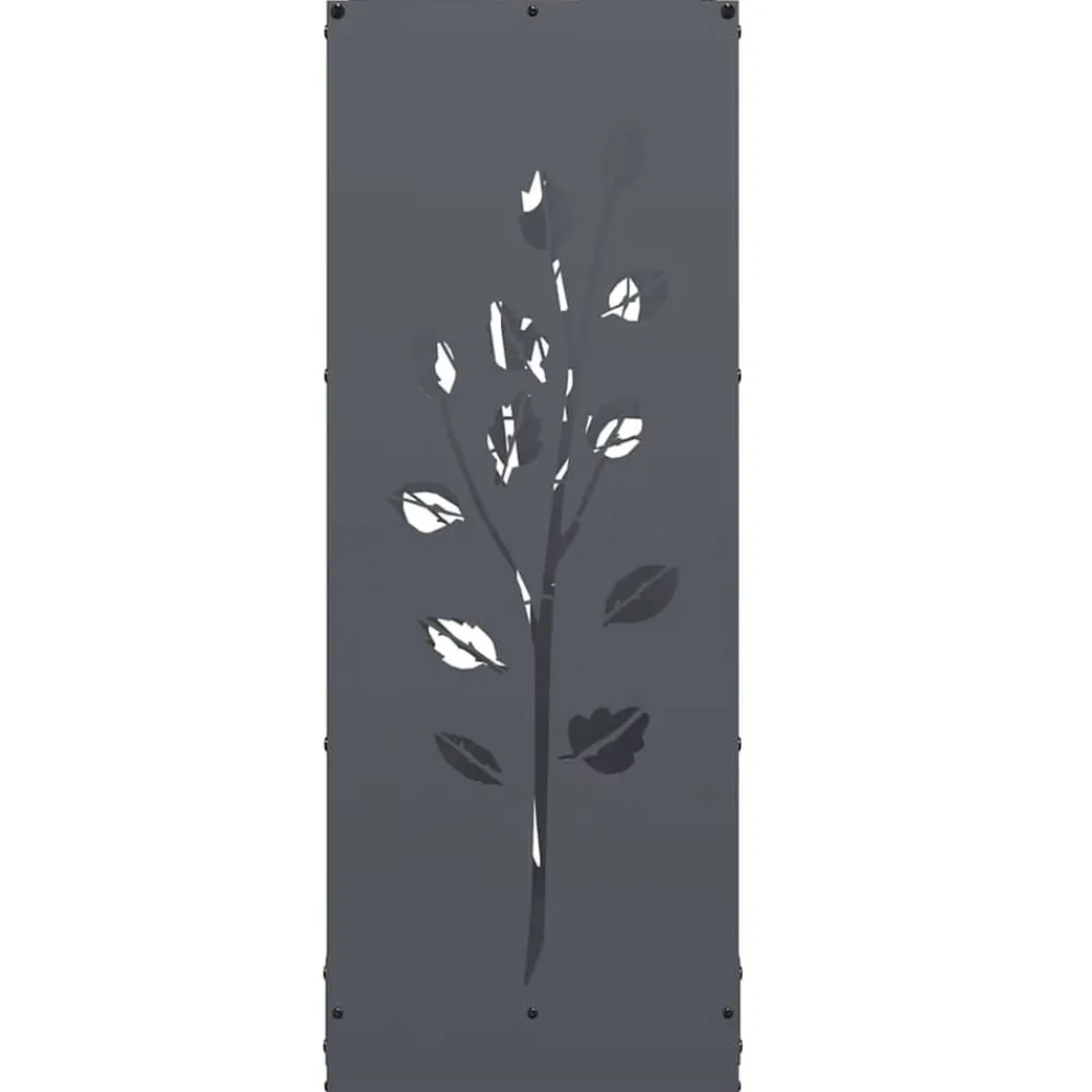 vidaXL Leñero 40x30x80 cm Acero laminado en frío Antracita Discount