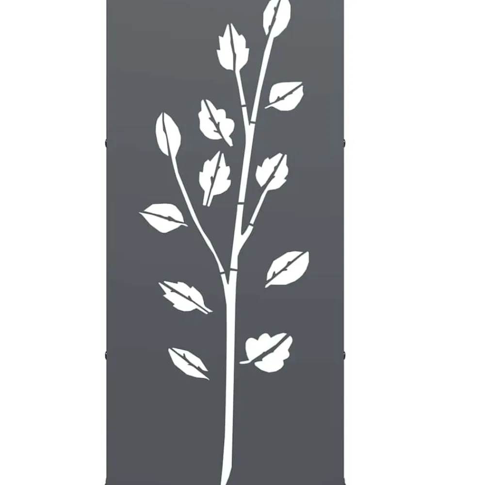 vidaXL Leñero 40x30x80 cm Acero laminado en frío Antracita Discount
