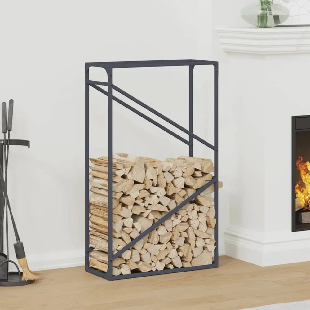 vidaXL Accesorios Para Hornos De Leña Y Chimeneas-Leñero 60x25x100 cm Acero laminado en frío