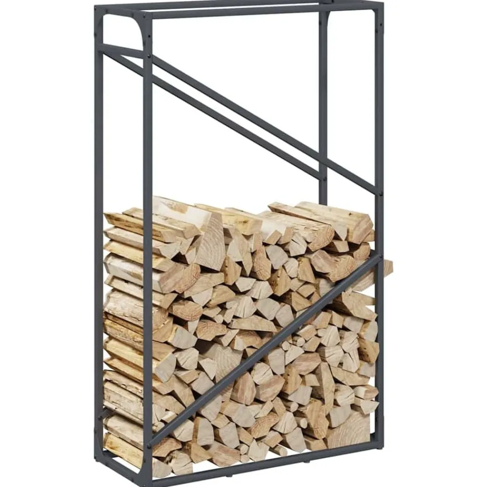vidaXL Accesorios Para Hornos De Leña Y Chimeneas-Leñero 60x25x100 cm Acero laminado en frío