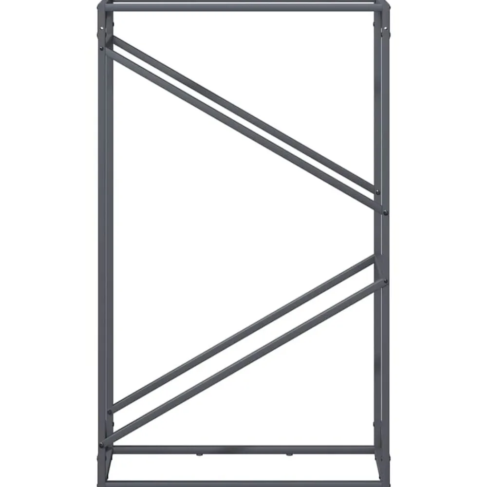 vidaXL Accesorios Para Hornos De Leña Y Chimeneas-Leñero 60x25x100 cm Acero laminado en frío