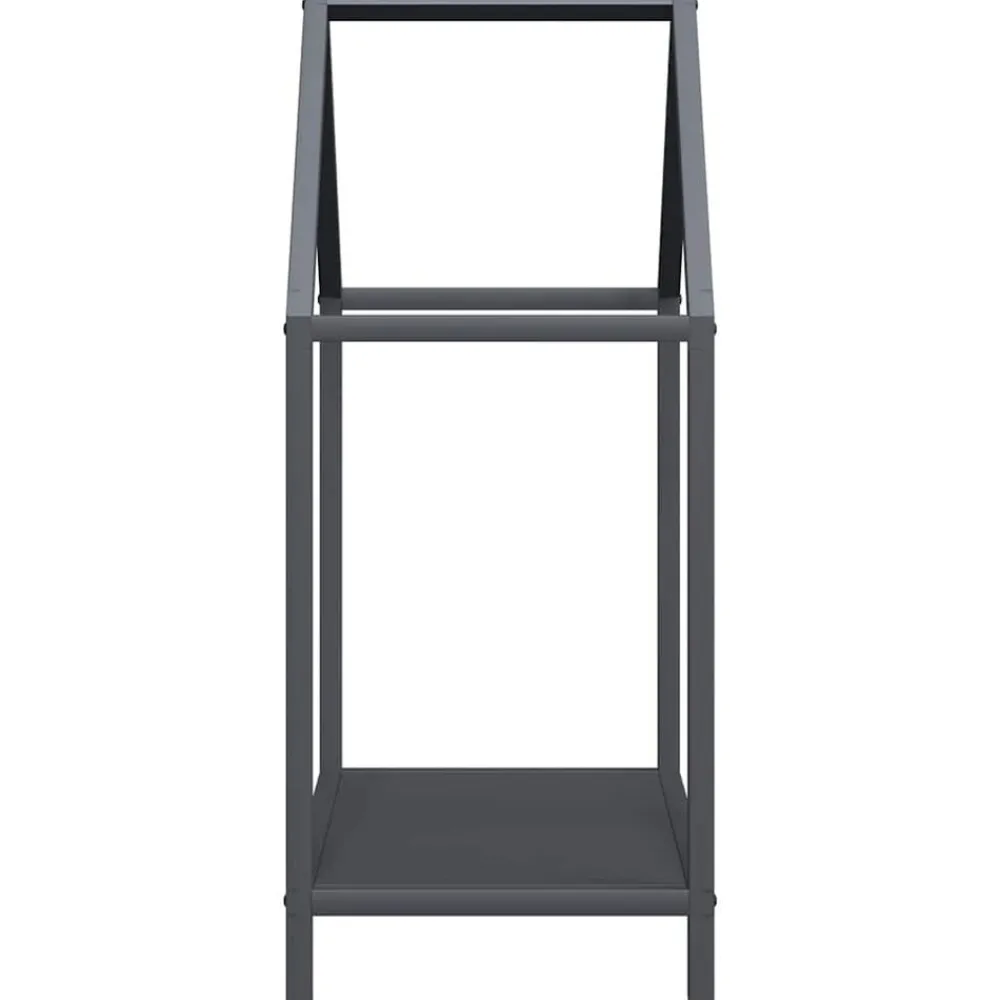 vidaXL Leñero 40x25x60 cm Acero laminado en frío Antracita