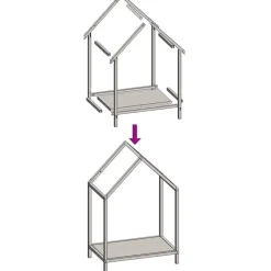 vidaXL Leñero 40x25x60 cm Acero laminado en frío Antracita