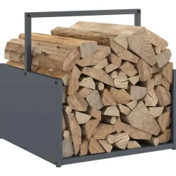 vidaXL Accesorios Para Hornos De Leña Y Chimeneas-Leñero 40x40x40 cm Acero laminado en frío
